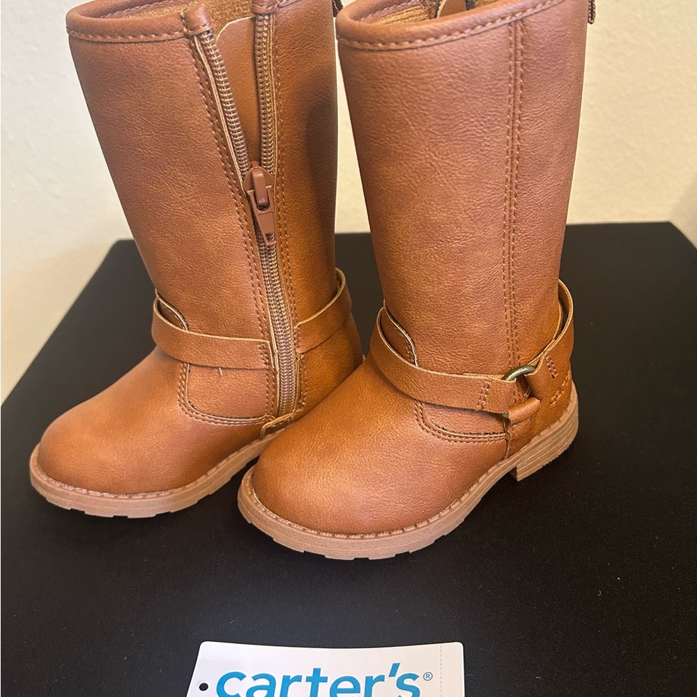 ⭐️   Carter's Tan Baby/Walker (Tall) Leather Riding Boots

NWT 🌟 Carter's